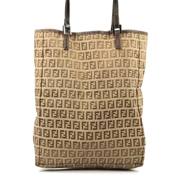 Fendi Handbags - Auth Fendi Zucchino Handbag Canvas #1978F67